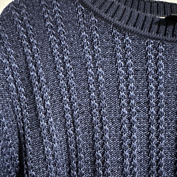 St John Sport | Women’s Crew Neck Knit Sweater Navy Blue Size Large - Picture 9 of 13